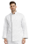 Bluza kucharska biała z długim rękawem zapinana na napy