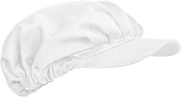 Czapka kucharska z twardym daszkiem spinner biała mockup.jpg