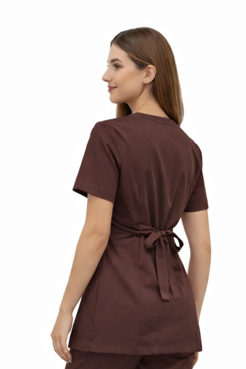 Tunika kopertowa basic premium w kolorze czekoladowym.png