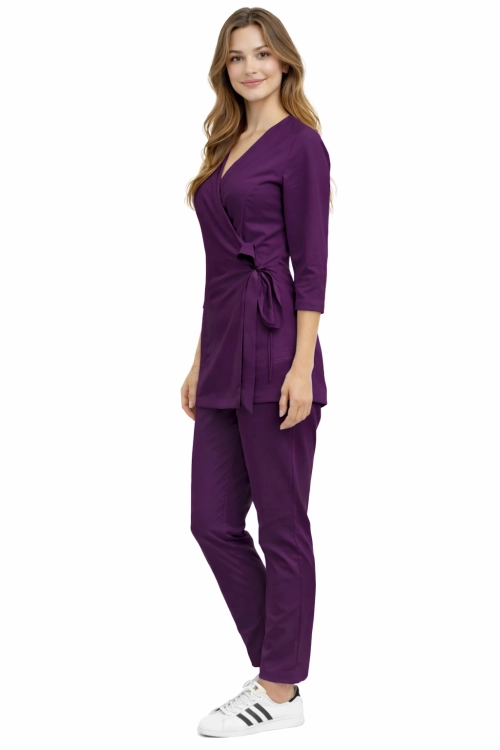 Komplet medyczny damski BASIC PREMIUM fioletowy