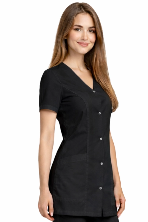 Czarny elastyczny  żakiet medyczny damski CASUAL PREMIUM.png