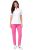 Komplet MEDICAL BEAUTY medyczny bluza biała z różową  lamówką  i różowe cygaretki.png