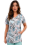 Bluza medyczna we wzorek 100% elastyczna bawełna - wzór W7