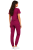 Damski komplet medyczny wiśniowy  – scrubs CASUAL PREMIUM_tył.png