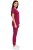 Wiśniowy komplet medyczny damski – scrubs CASUAL PREMIUM-bok.png