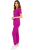 Purpurowy komplet medyczny damski – scrubs CASUAL PREMIUM-bok.png