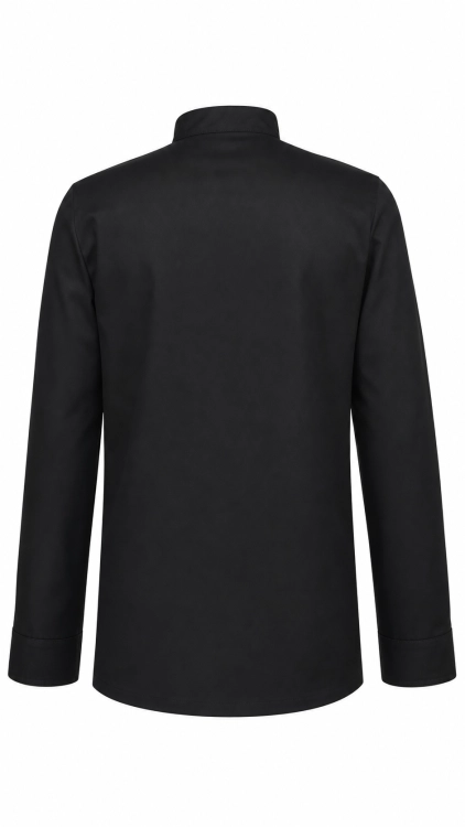 Bluza-kucharska-meska-zakryte-zatrzaski-dwie-kieszenie-kolor-czarny-tyl.png