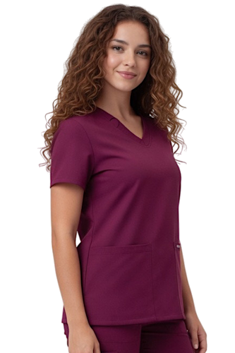 Wiśniowa bluza medyczna  originals ultra widok z boku.png