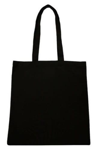 crna pamučna torba za višekratnu upotrebu