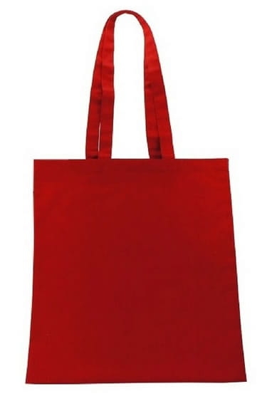 Crvena pamučna torba za višekratnu upotrebu